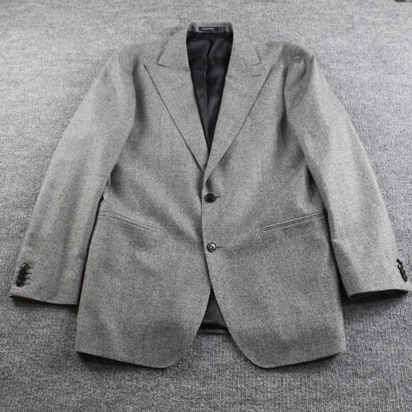 Suitsupply Blazer Mens 54 Vitale Barberis Canonico Havana Peak Slim Wool Gray - Picture 1 of 10
